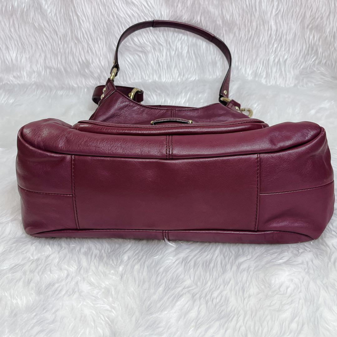 バッグ COACH SOHO leather bag Satchel Burgundy