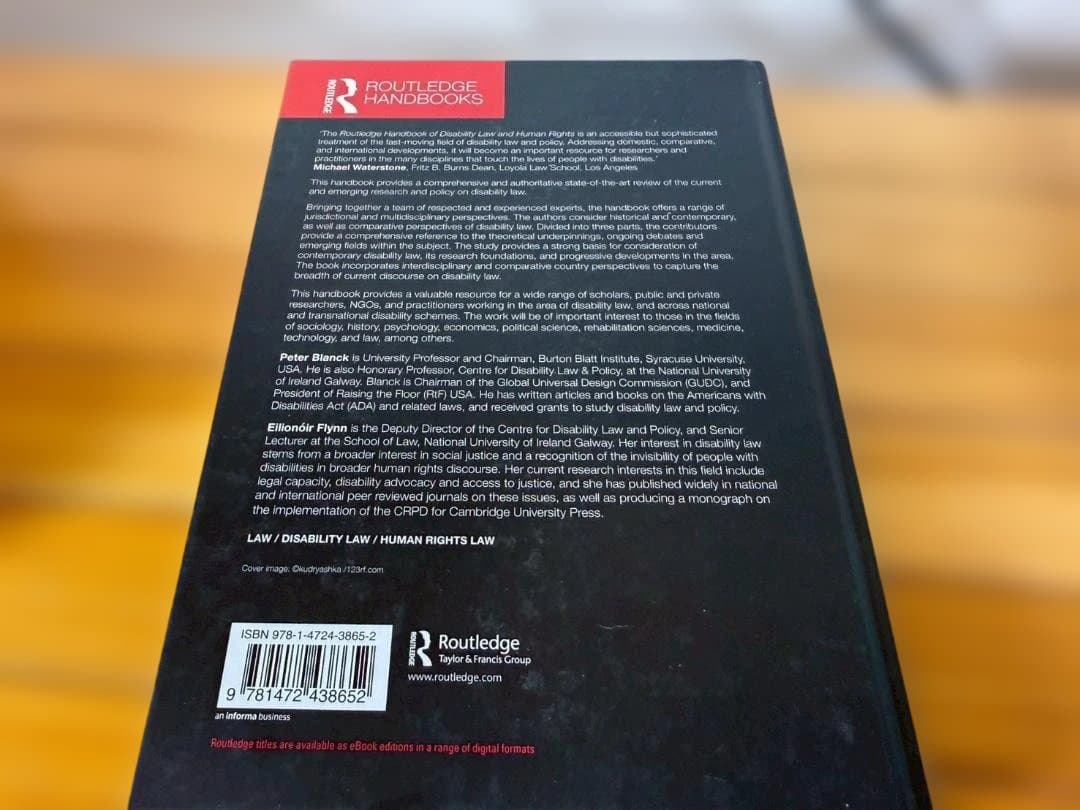 洋書 Routledge Handbook of Disability