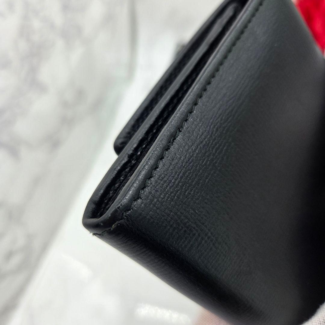 【美品】 GUCCI グッチ GGマリーナ 長財布 財布 ブラック レザー 黒