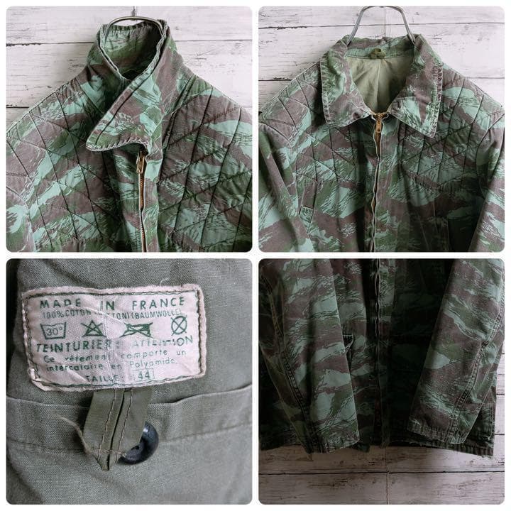 60'sユーロヴィンテージ【フランス製】メタル動物ボタン付ハンティングジャケット