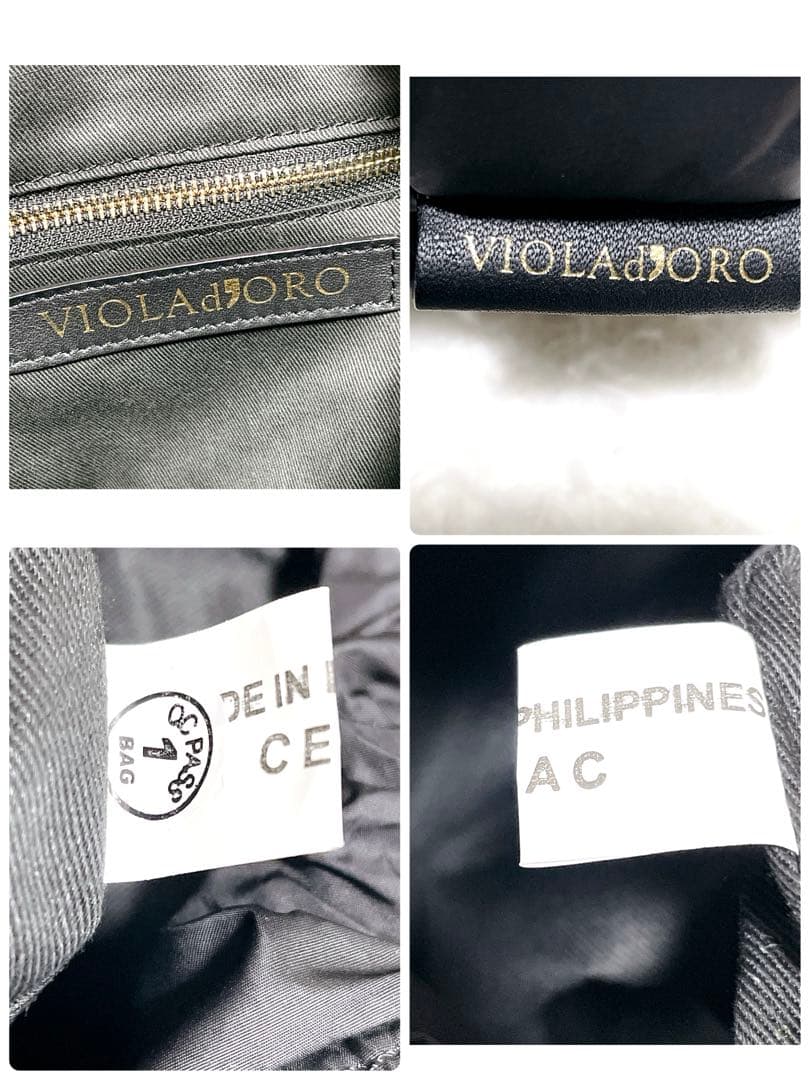 【美品】VIOLAd'ORO トートバッグ　2way キルティング