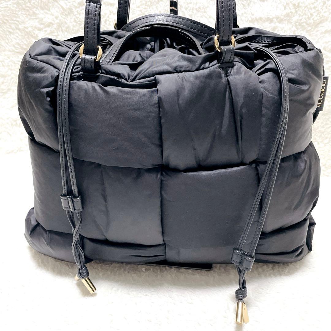 【美品】VIOLAd'ORO トートバッグ　2way キルティング