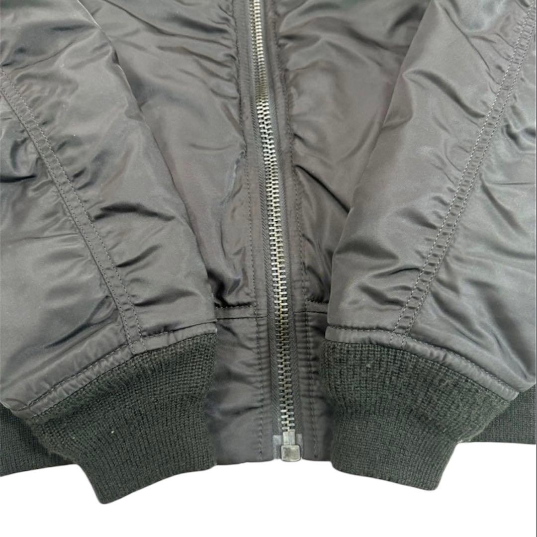 ジャケット・アウター AVIREX commercial logo ma-1 black M