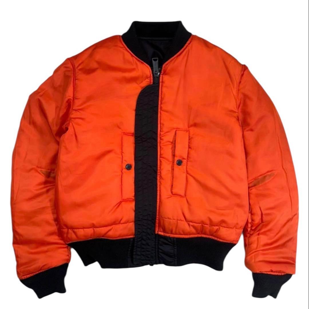 ジャケット・アウター AVIREX commercial logo ma-1 black M