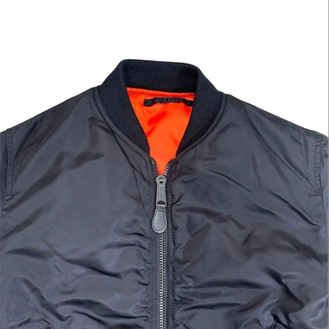 ジャケット・アウター AVIREX commercial logo ma-1 black M