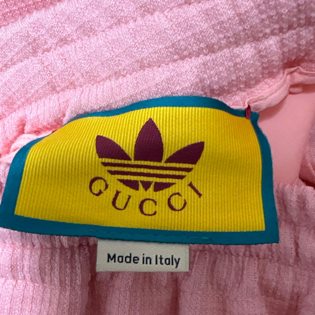 GUCCI ✖️adidasピンク ストレートパンツサイズ38