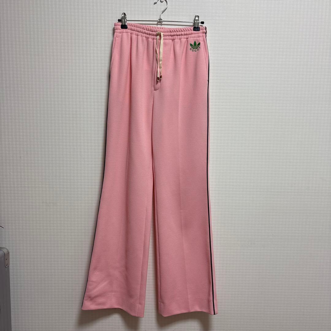 GUCCI ✖️adidasピンク ストレートパンツサイズ38