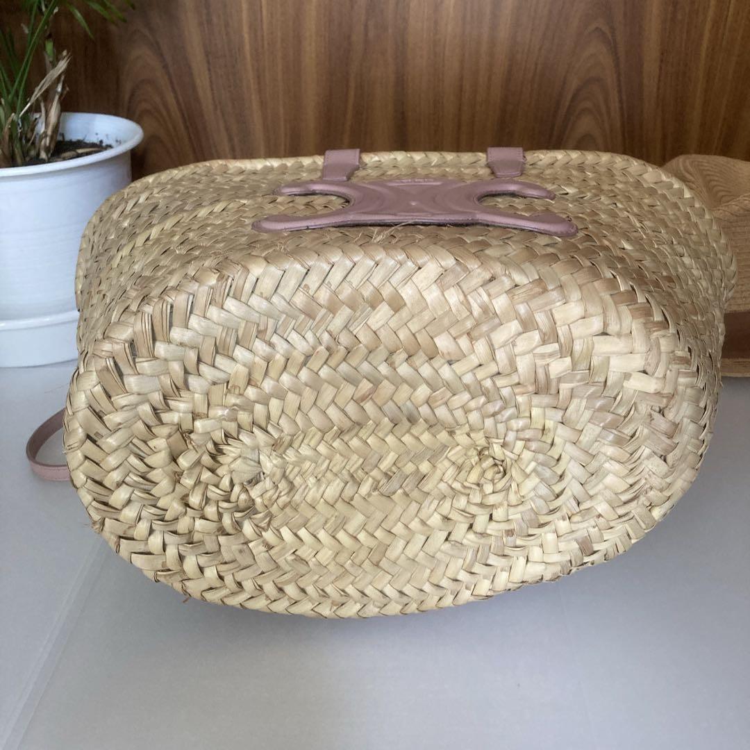 セリーヌ トリオンフ パニエ かごバッグ ヴィンテージピンク