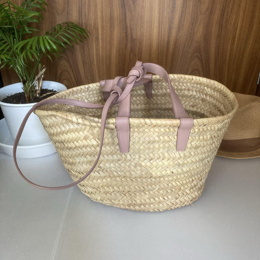 セリーヌ トリオンフ パニエ かごバッグ ヴィンテージピンク