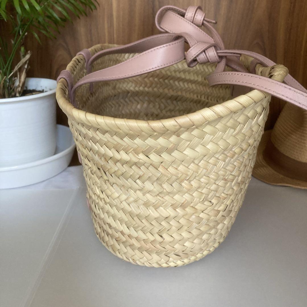 セリーヌ トリオンフ パニエ かごバッグ ヴィンテージピンク