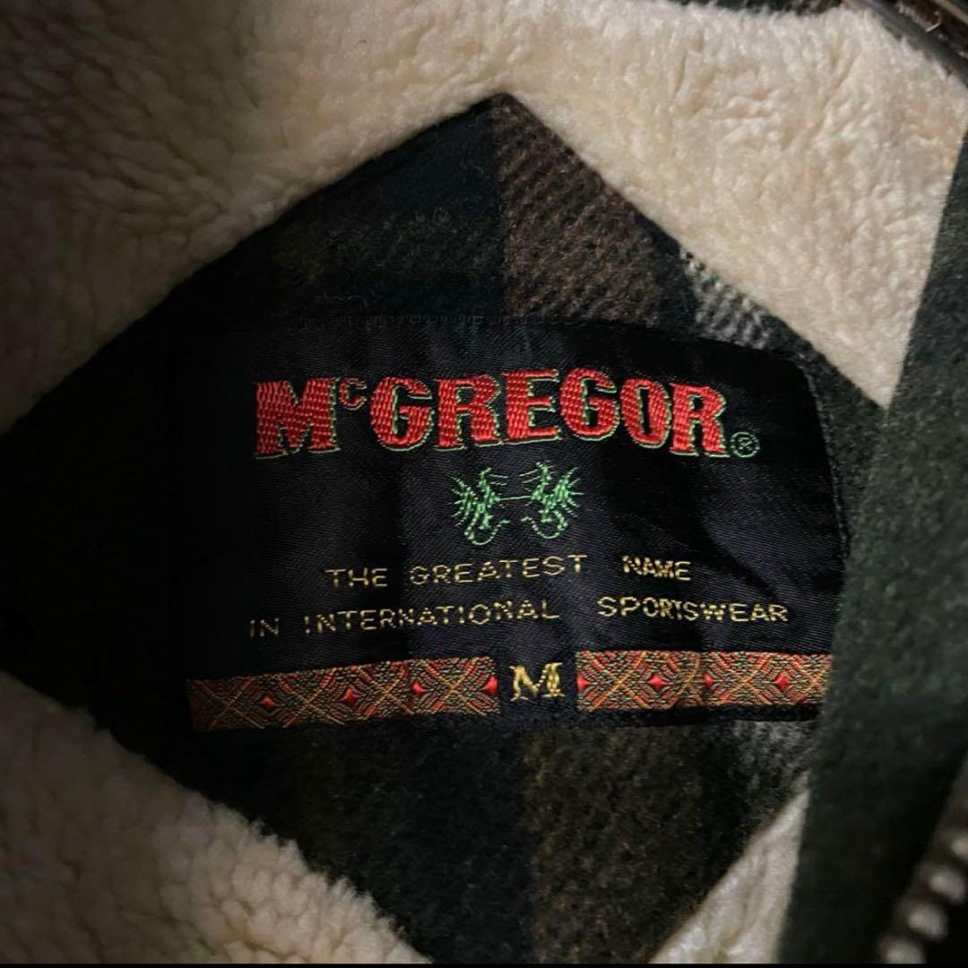 McGregor ミリタリージャケット 緑・茶・黒のチェック柄