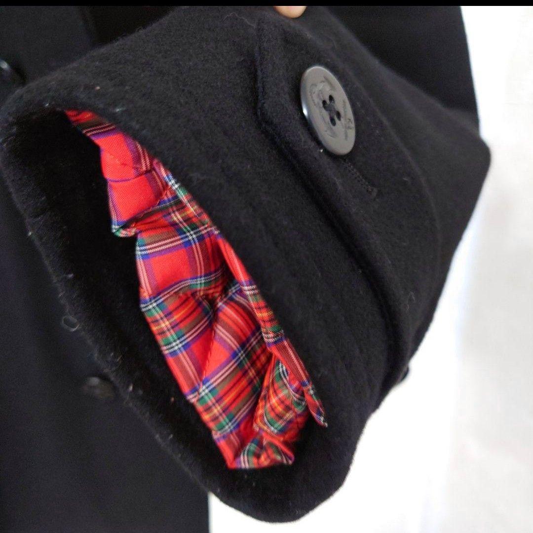 フレッドペリー FREDPERRY Pコート Mサイズ 内側チェック