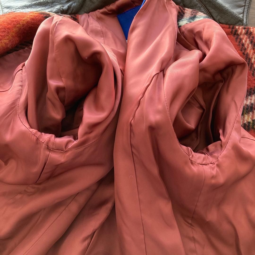 バーバリー ロンドン ブルーレーベル ノバチェック ウールロングコート