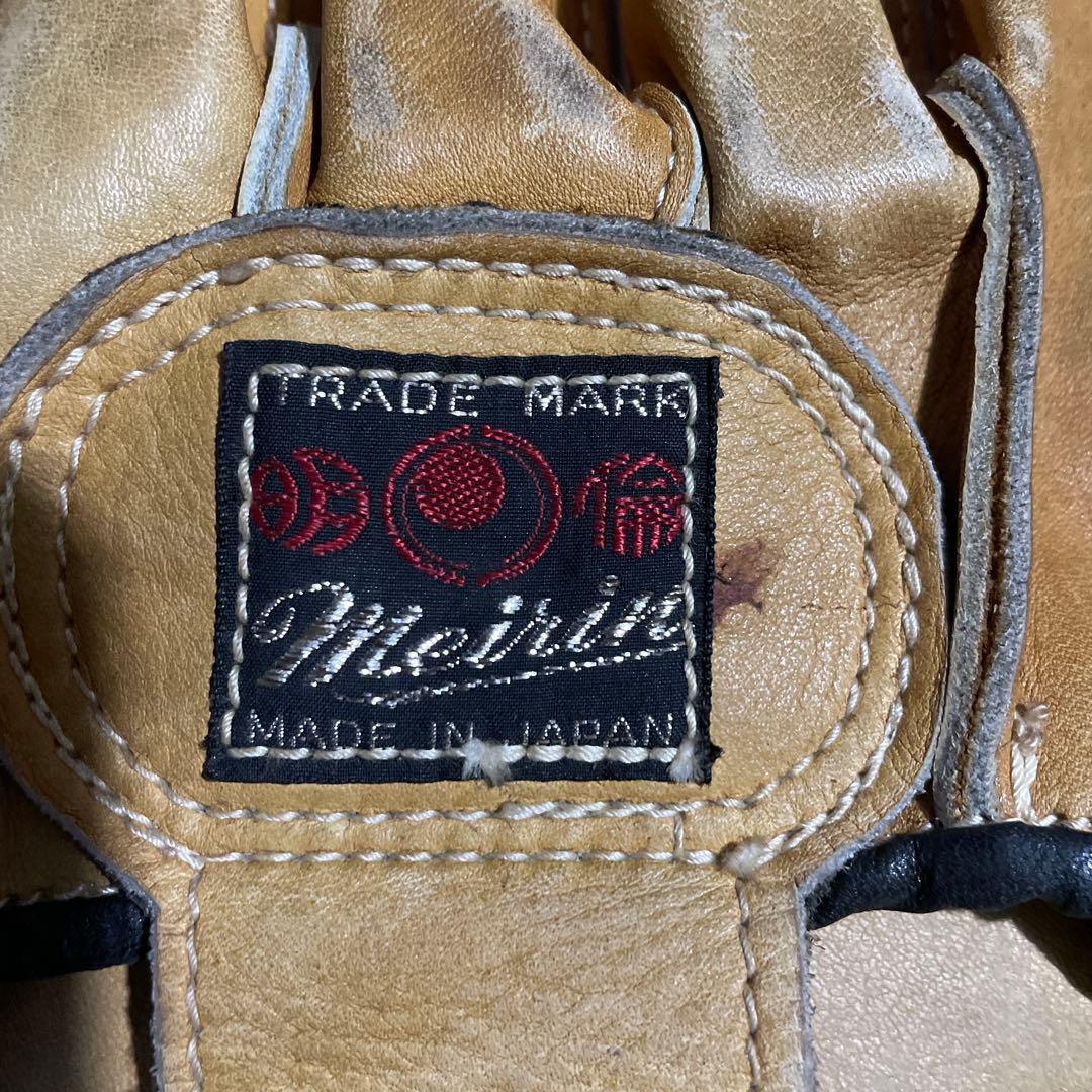 最終価格　希少旧ウイニングそっくり明倫本革パンチングミット、ワールドチャンプ本革