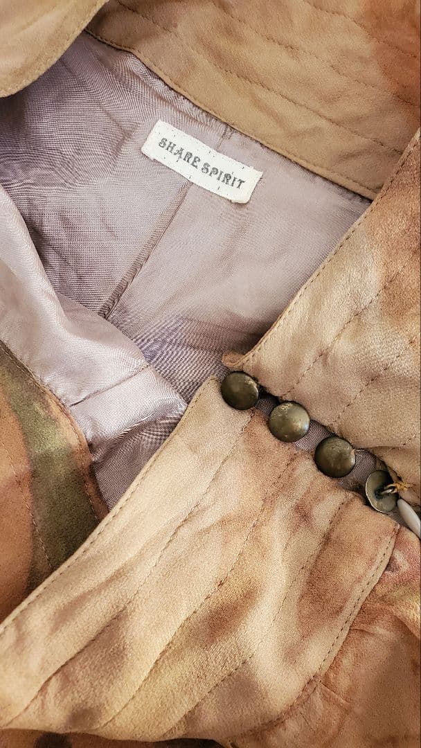 share spirit サルエルパンツ ベージュ