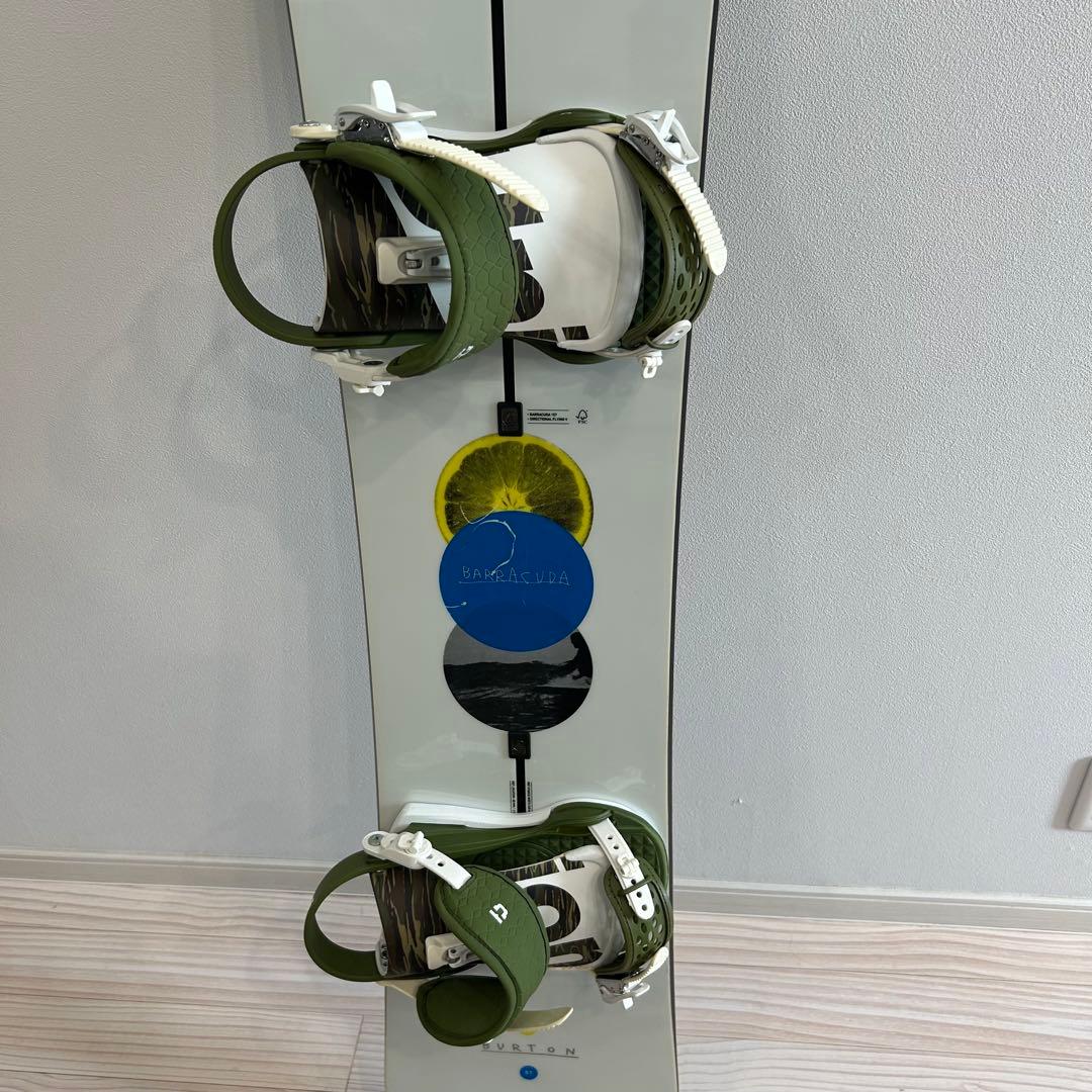 【2点セット】バートン　バラクーダ　157cm ユニオン　コンタクト