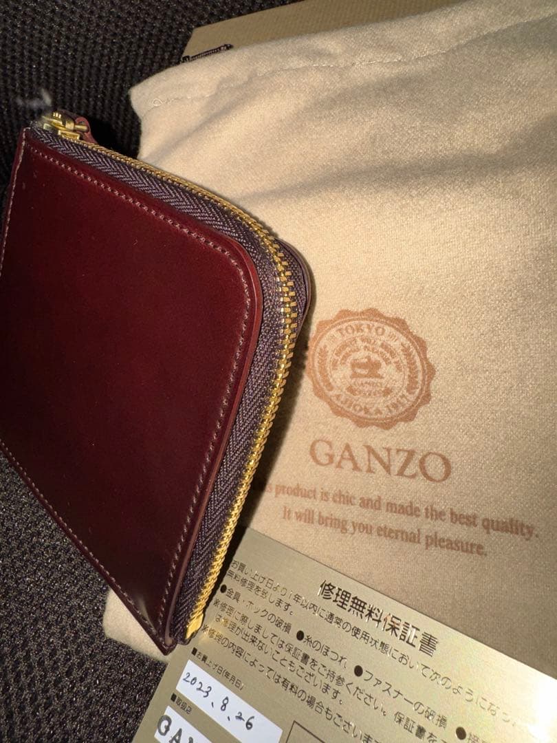 ト*ス様 【新品　フルオーダー】ganzo本店　シェルコードバン　L ZIPパー