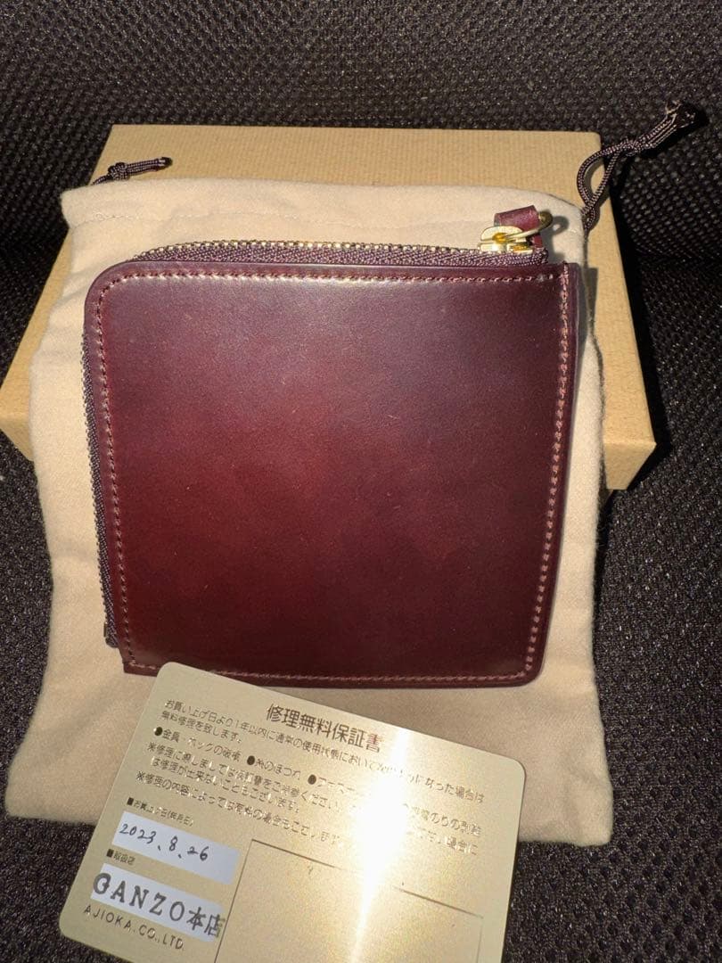 ト*ス様 【新品　フルオーダー】ganzo本店　シェルコードバン　L ZIPパー