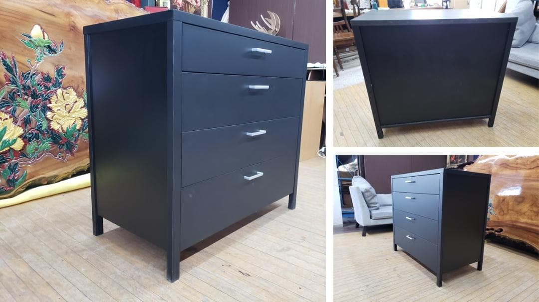 チェリー (プロフお読み下さい)　　東海家具　脚付き　四段チェスト