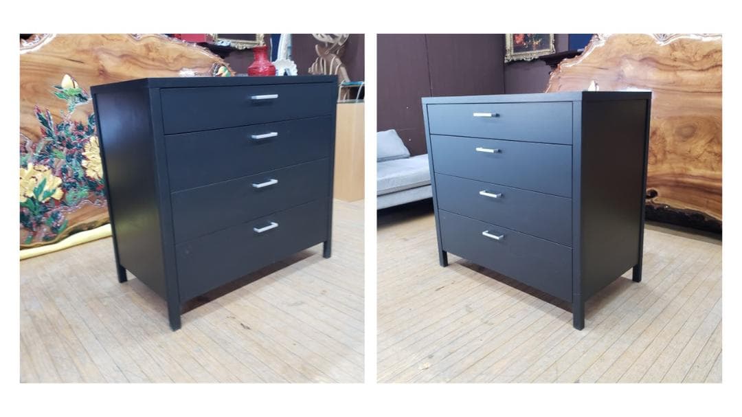 チェリー (プロフお読み下さい)　　東海家具　脚付き　四段チェスト