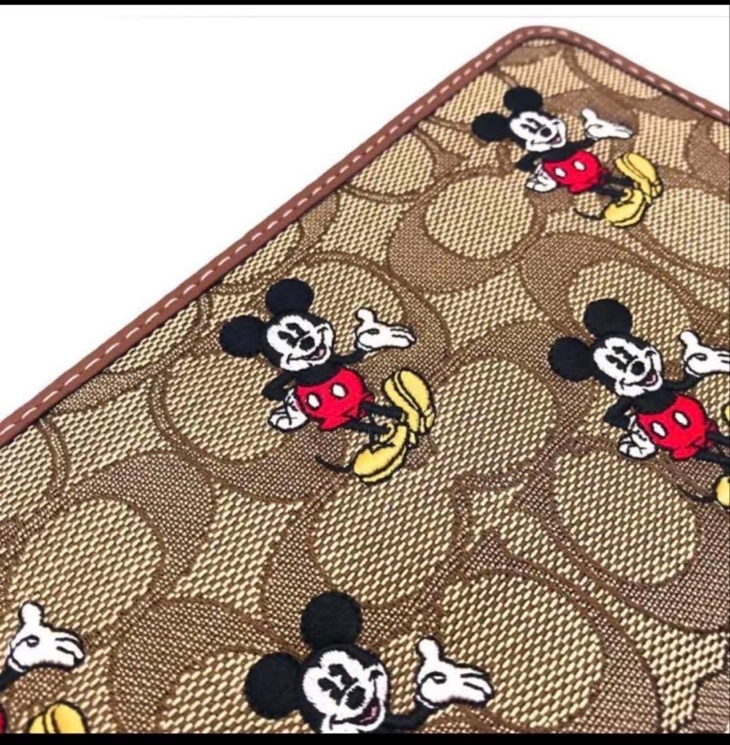 コーチCOACHミッキーマウスキャンパスシグネチャー長財布