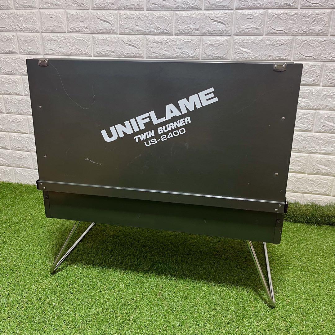 希少 未使用品 ユニフレーム ツインバーナーUS-2400 キャンプ アウトドア