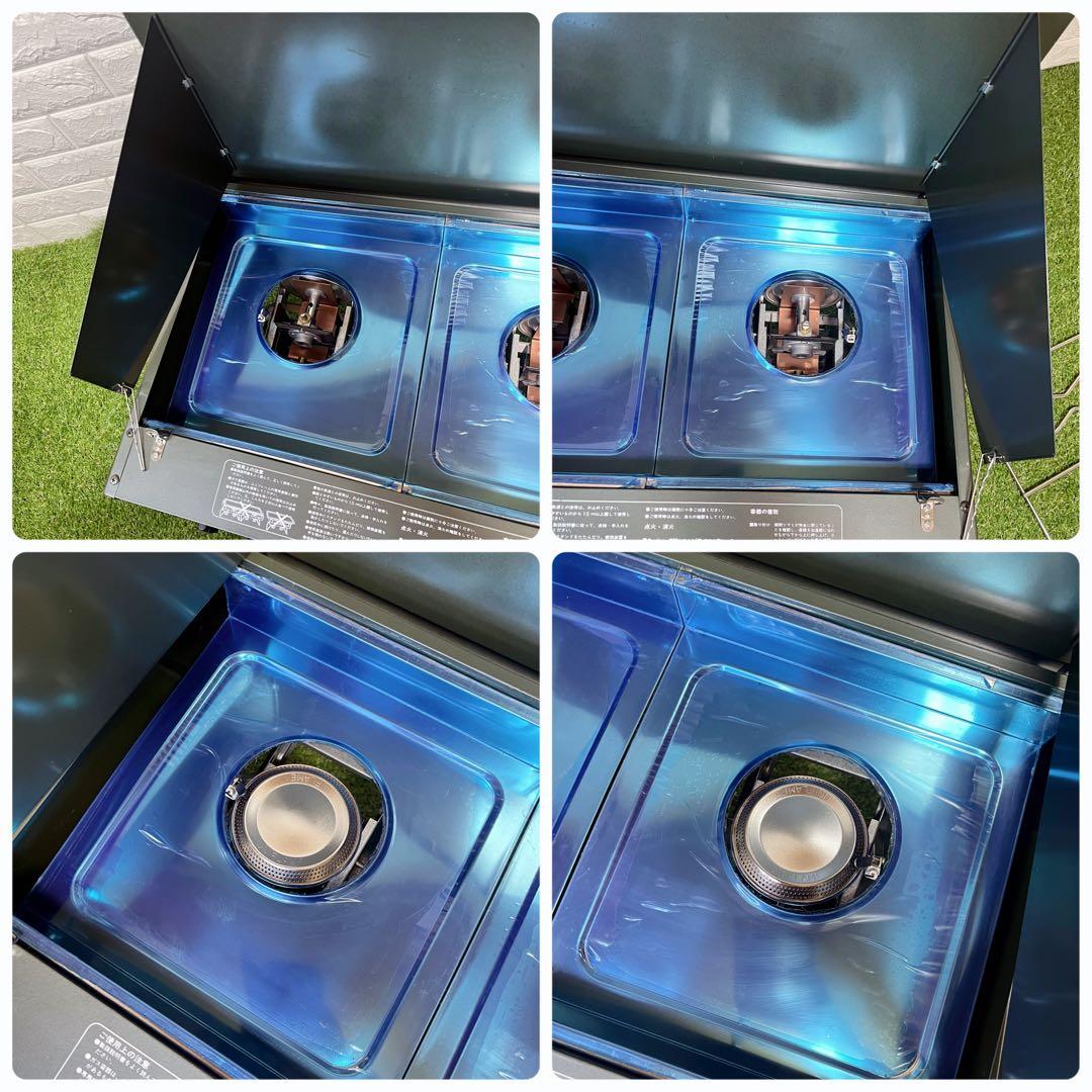 希少 未使用品 ユニフレーム ツインバーナーUS-2400 キャンプ アウトドア