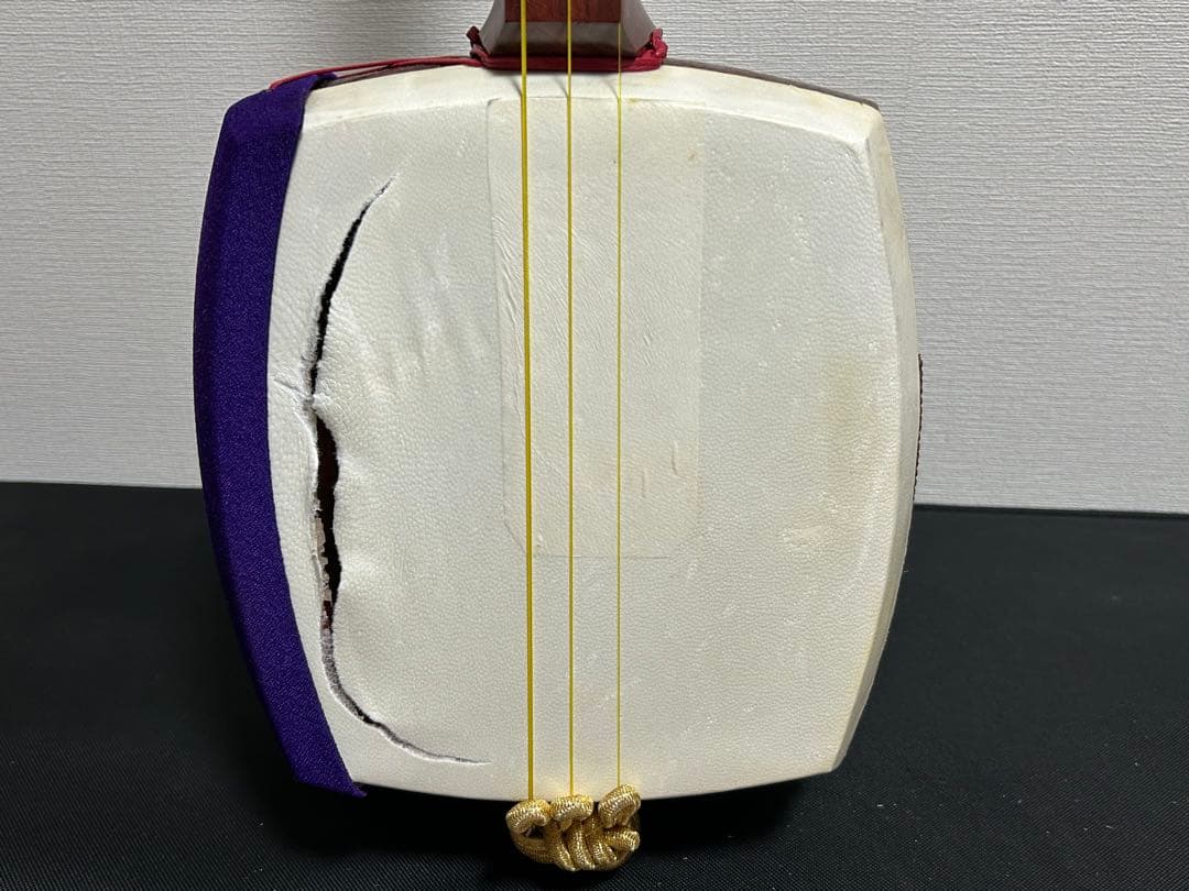 津軽三味線　太棹　銀河印　バチ・セミハードケース付