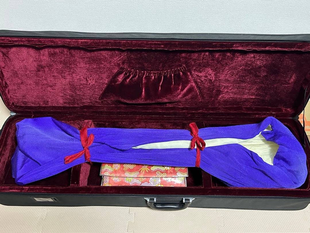 津軽三味線　太棹　銀河印　バチ・セミハードケース付