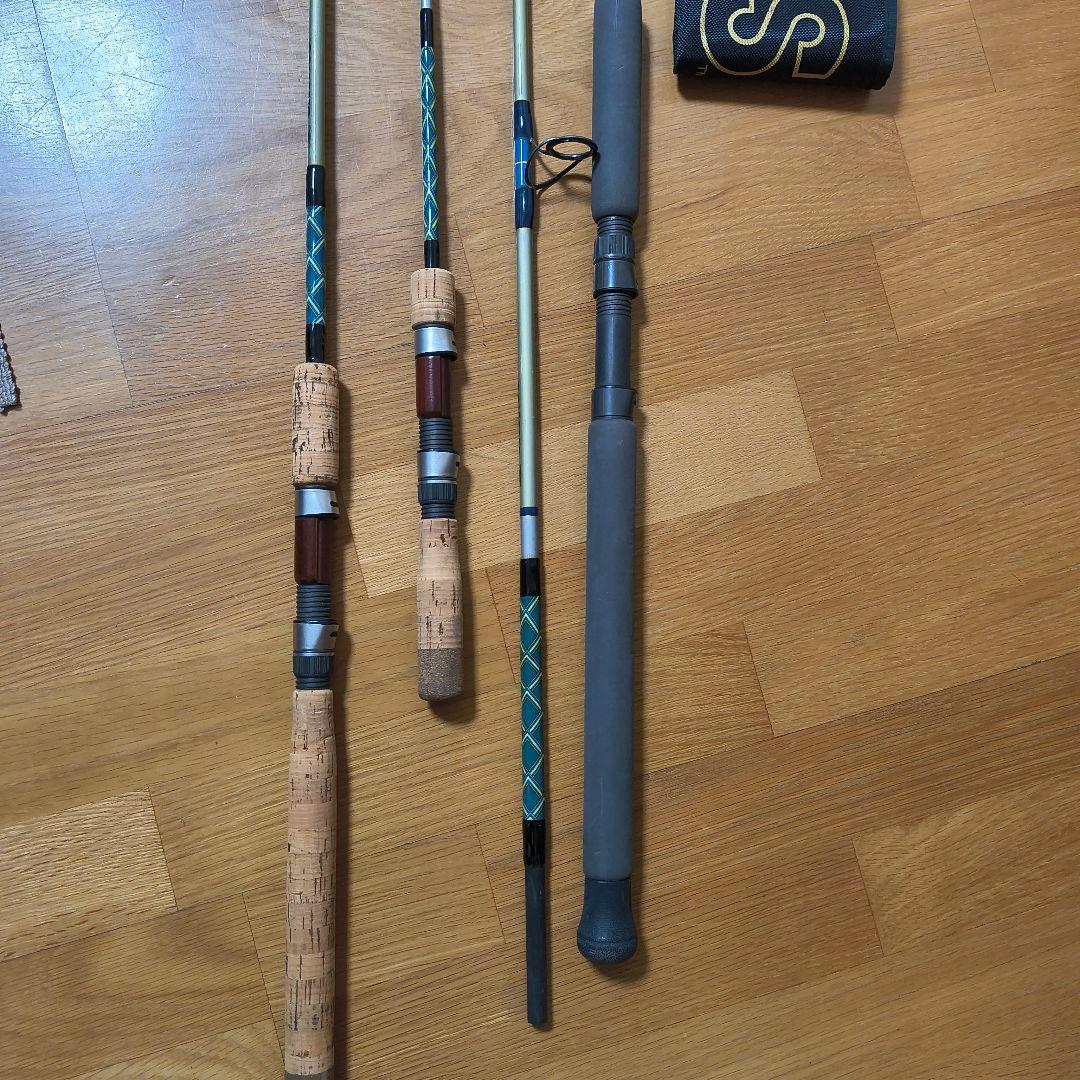 中古　ザウルス　ソルトウオータースポーツマンデッキスティック3本まとめ　シイラ