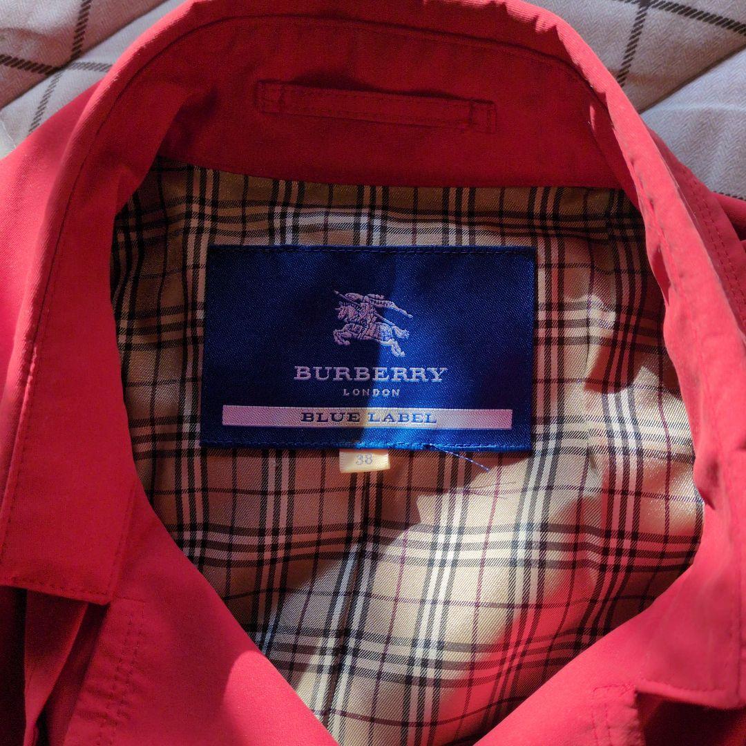 キティBURBERRY ブルーレーベルトレンチコート 38赤