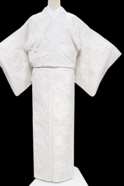 裄６５ｃｍ　本場白大島紬の最高峰【恵大島紬織物・恵積五郎】　～白恵泥～　新品です