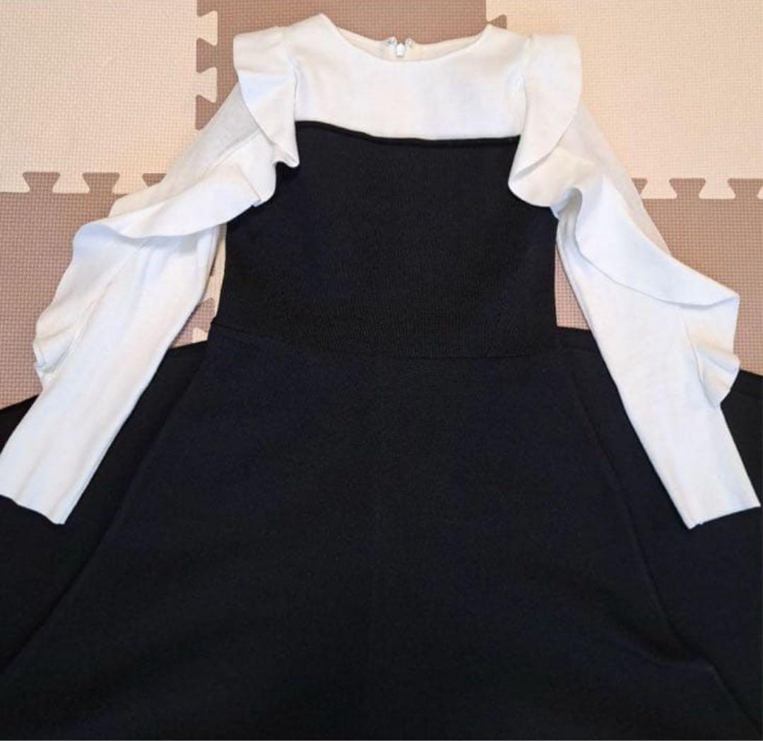 アプワイザーリッシェ　袖フリルビスチェワンピース