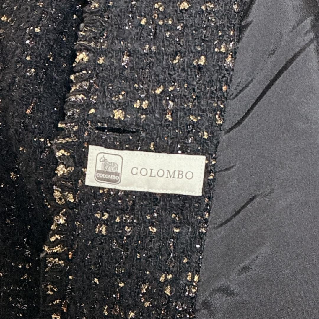 【極美品✨】コロンボ シルク カシミヤ ツイードジャケット イタリア製 ブラック
