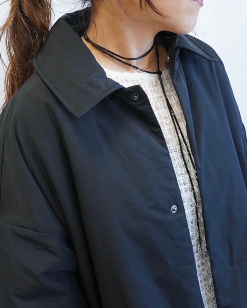 セール　CLOCHE クロッシェ ステンカラー中綿コート グレー　タグ付