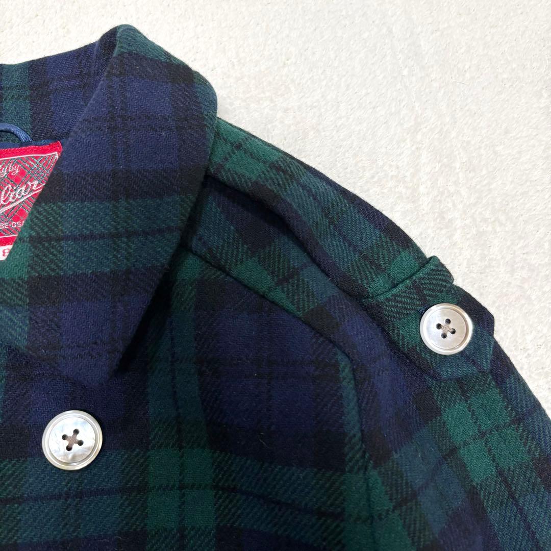 【ほぼ未使用】familiar ファミリア ウールコート アウター チェック