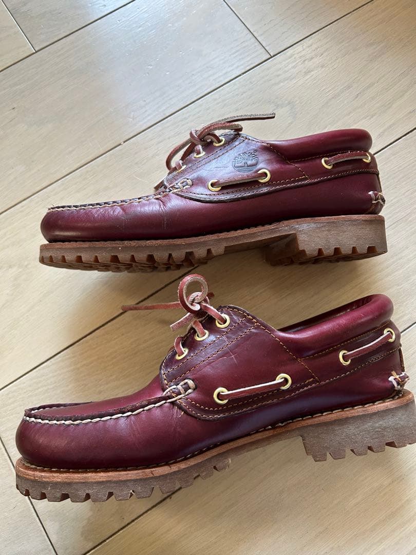 Timberland バーガンディ 3eye 25.5cm 箱無し