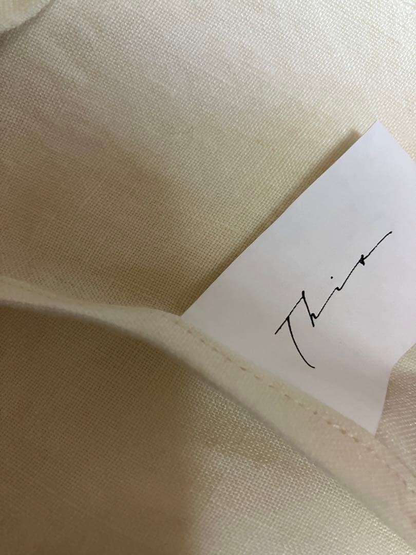 This___ オリジナルエプロン オフホワイト　白