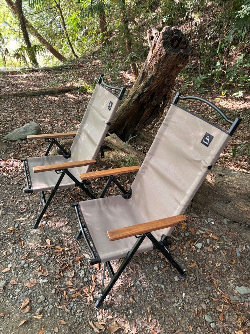 ラーテルワークス　ストレージコンパクトリクライニングチェア　ハイバック2脚セット