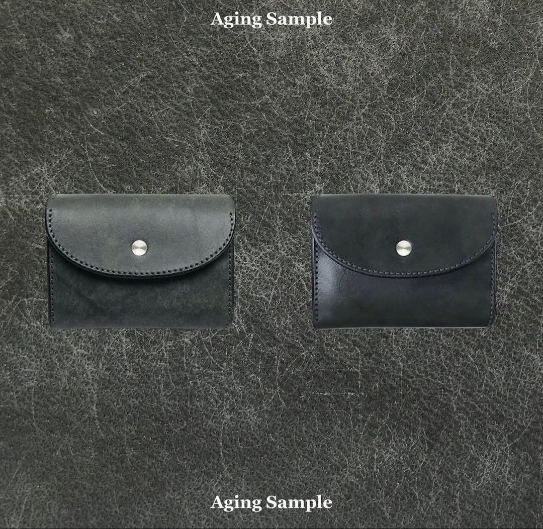 【Iru×池之端銀革店】マヤレザーコンパクトウォレット/グレー　《新品未使用》