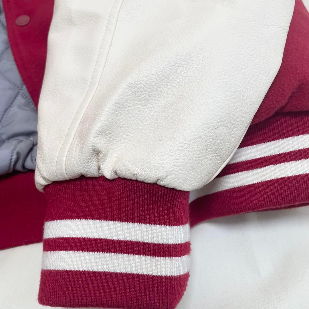 【綺麗】 ニューエラ ニューヨーク ヤンキース レザー スタジャン 赤 L