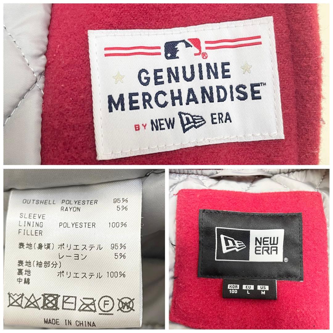 【綺麗】 ニューエラ ニューヨーク ヤンキース レザー スタジャン 赤 L
