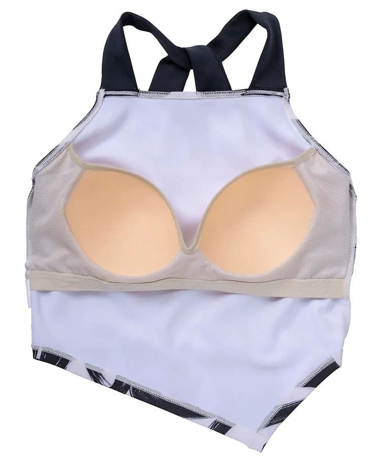 SUKALAヨガ青黒ハートプリントホルターネックブラトップ ドリンク1本付き