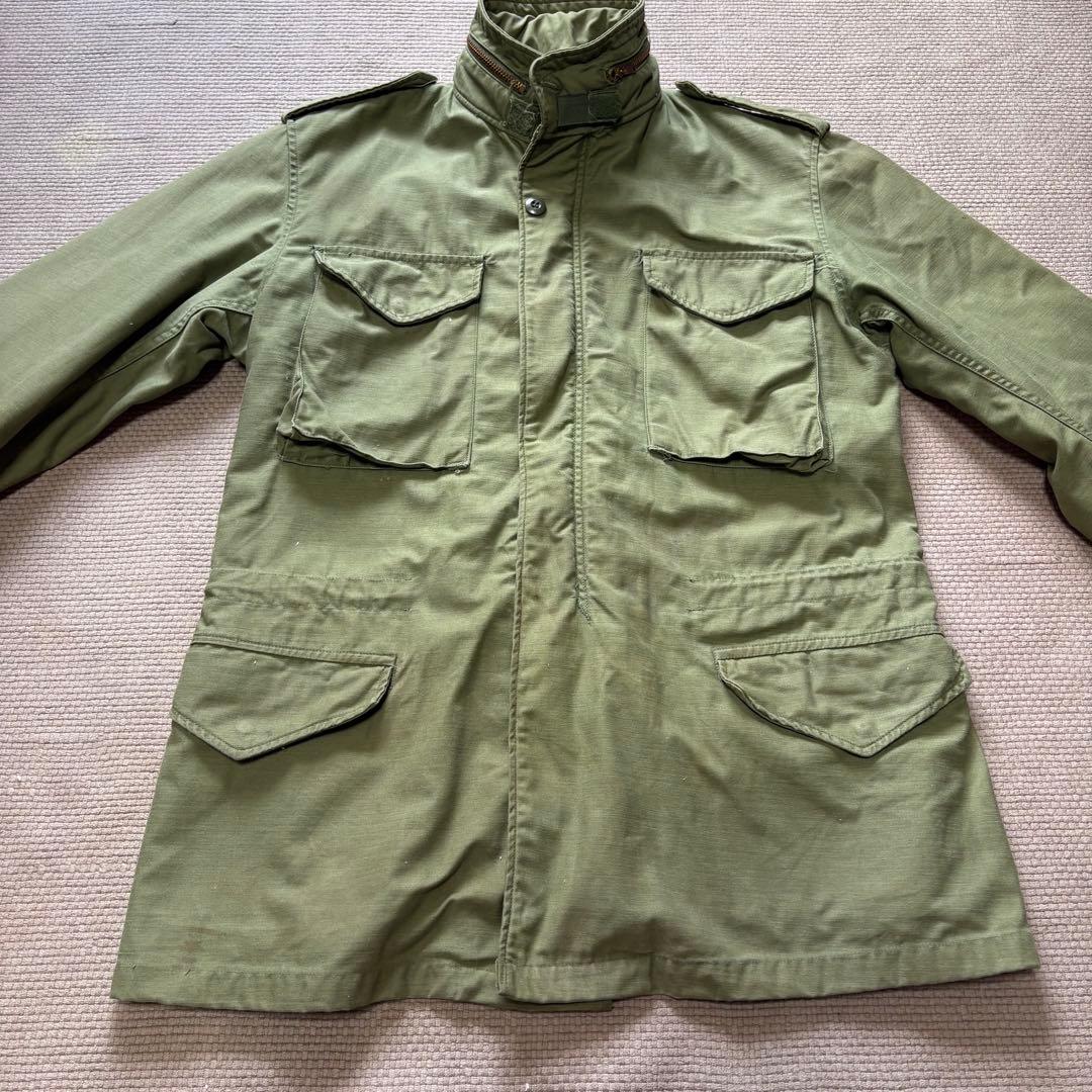 72年製 実物 M-65 フィールドジャケット 3rd M-L アルファ社 米軍