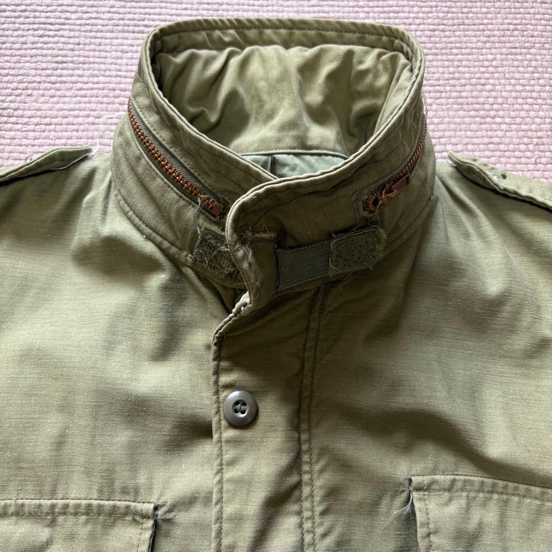 72年製 実物 M-65 フィールドジャケット 3rd M-L アルファ社 米軍