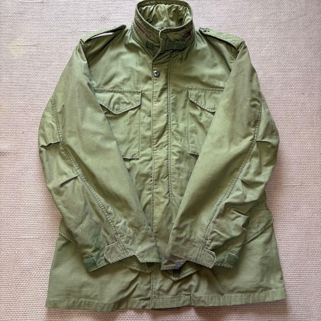 72年製 実物 M-65 フィールドジャケット 3rd M-L アルファ社 米軍