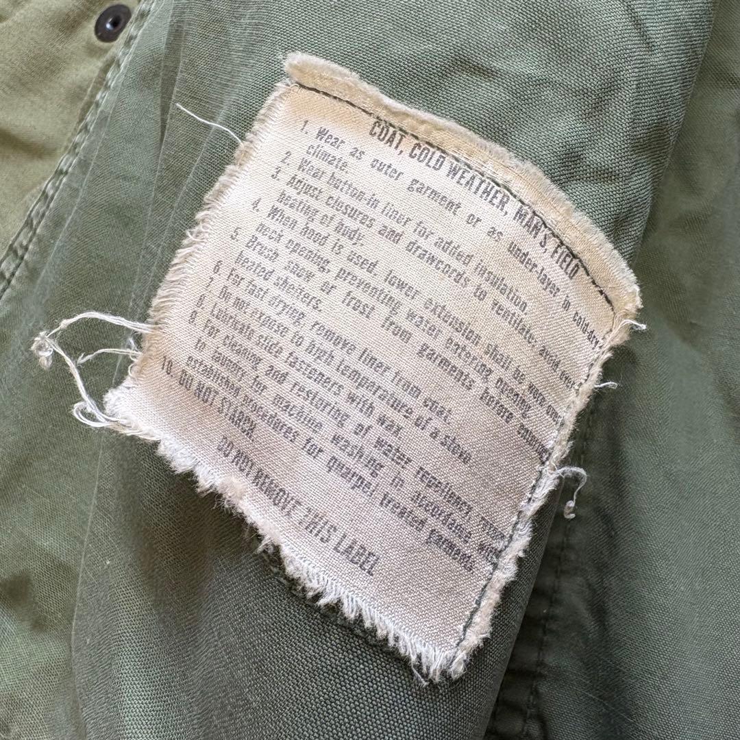 72年製 実物 M-65 フィールドジャケット 3rd M-L アルファ社 米軍