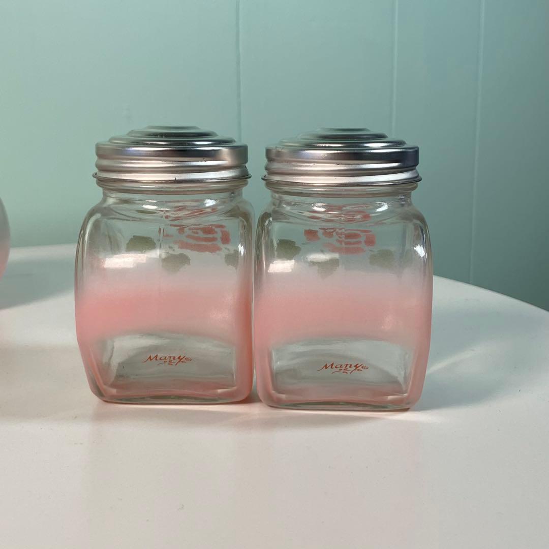 Many マニーローズ ガラス キャニスター　6個セット✨