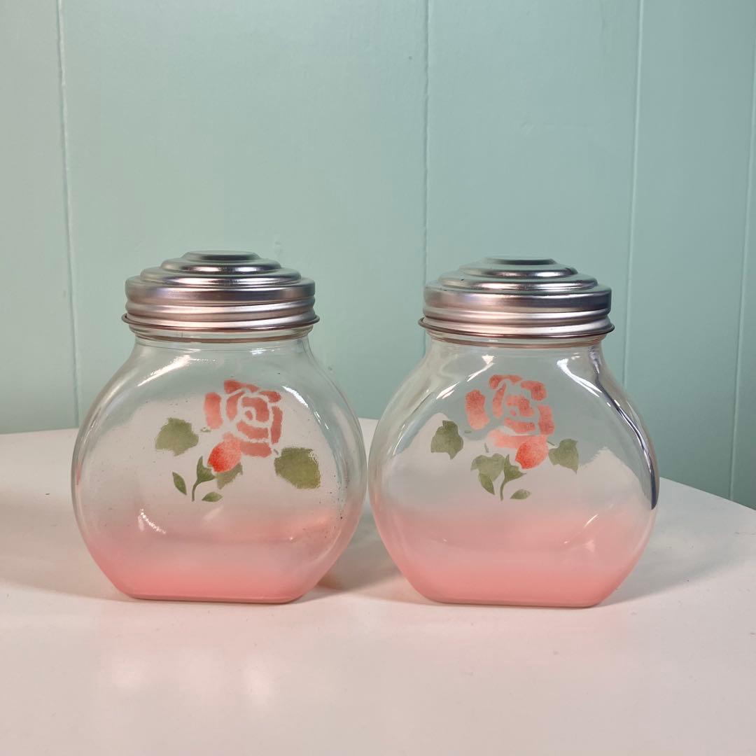 Many マニーローズ ガラス キャニスター　6個セット✨