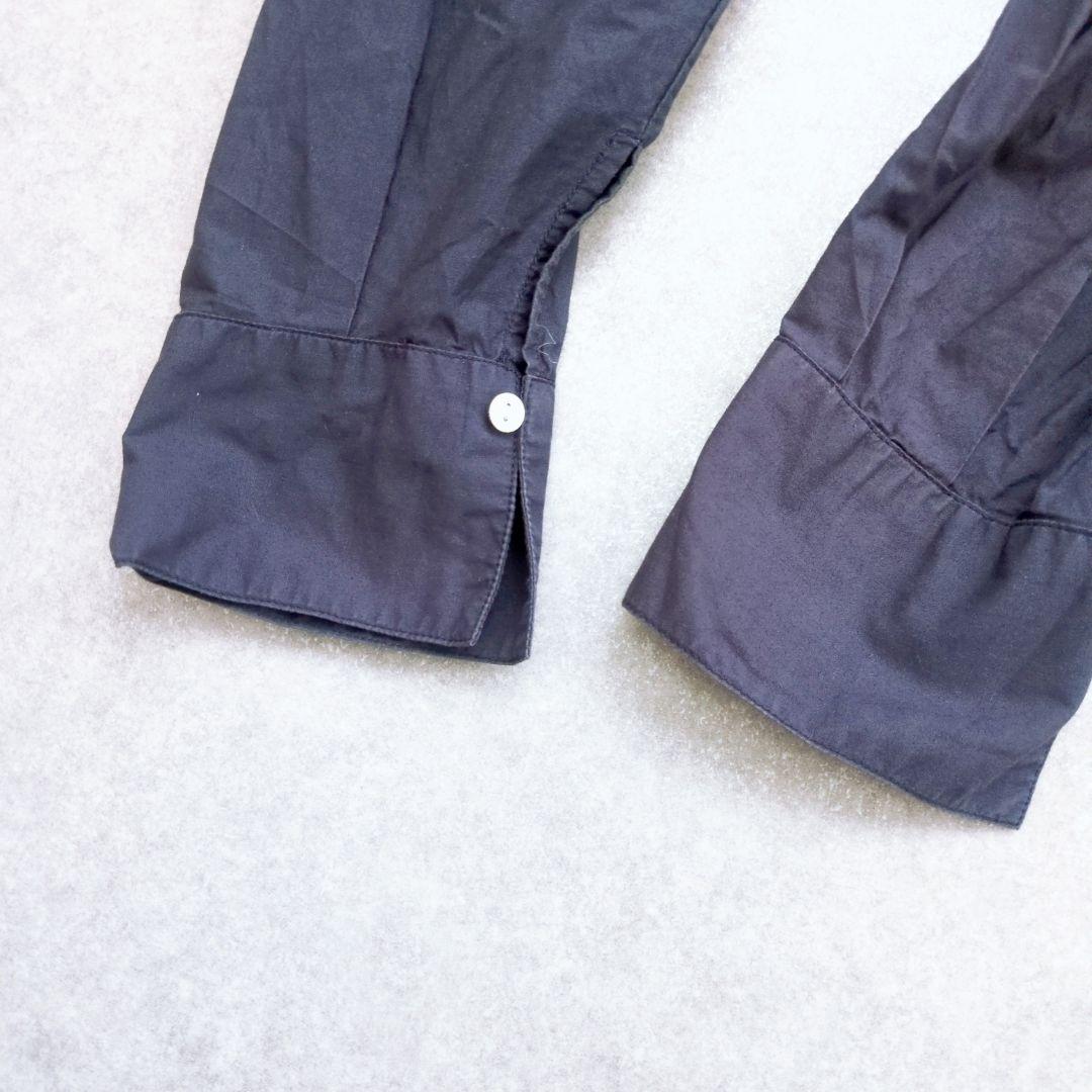 ヌキテパ 刺繍 ポプリンペイズリー ティアード ワンピース ネイビー